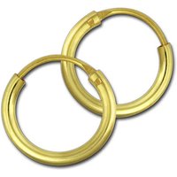 GoldDream Paar Creolen GoldDream Creolen 11mm Ohrring 333 (Creole), Damen Creolen Echtgold, 333er Gelbgold, gold von GoldDream