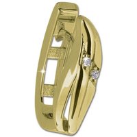 GoldDream Paar Creolen GoldDream Gold Classic Ohrringe Zirkonia (Creolen), Damen Creolen Classic aus 333 Gelbgold - 8 Karat, Farbe: gold von GoldDream