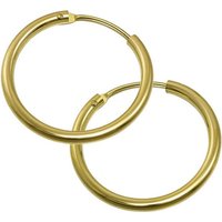 GoldDream Paar Creolen GoldDream Ohrringe gefertigt 333 Gold (Creolen), Damen Creolen Ohrring aus 333 Gelbgold - 8 Karat, Farbe: goldfarben von GoldDream
