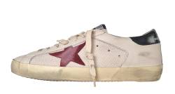 Golden Goose Sneakers Herren Vintage Super Star 11715 Weiß und Rot, Weiß und Rot, 41 EU von Golden Goose