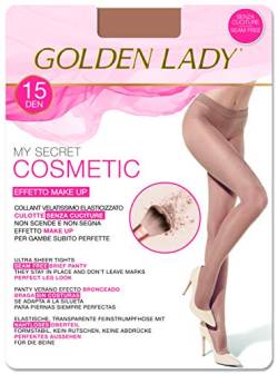 Goldenlady Damen Mysecret 15 Cosmetic Strumpfhosen, 15 DEN, Gold (Bronzer K30A), Large (Herstellergröße: 4 – L) von Golden Lady