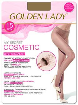 Goldenlady Damen Mysecret 15 Cosmetic Strumpfhosen, 15 DEN, Transparent (Melon 001a), Large (Herstellergröße: 4 – L) von Golden Lady