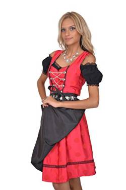 Dirndl Set 3tlg Trachtenkleid R313gt Rot gepunktet 34 von Golden Trachten