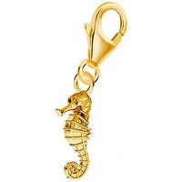 Goldene Hufeisen Charm-Einhänger Seepferd Karabiner Charm Anhänger für Bettelarmband 925 Silber (inkl. Etui), für Gliederarmband oder Halskette von Goldene Hufeisen