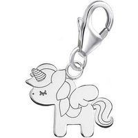 Goldene Hufeisen Charm-Einhänger mini Einhorn Karabiner Charm Anhänger aus 925 Silber (inkl. Etui), für Gliederarmband oder Halskette von Goldene Hufeisen