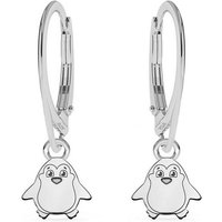 Goldene Hufeisen Paar Ohrhänger Pinguin Ohrringe 925 Sterling Silber Ohrhänger (1 Paar, inkl. Etui), Tiere Silberschmuck von Goldene Hufeisen