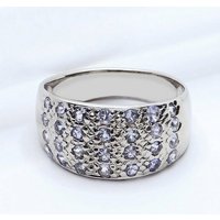 Goldene Hufeisen Silberring Echter Tansanit Ring 925 Sterling-Silber Rhodiniert, Damen-Schmuck mit Edelsteine von Goldene Hufeisen