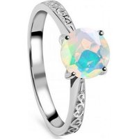 Goldene Hufeisen Solitärring Damen Solitär Edelopal Fingerring 925 Silber mit Edelstein LR-4, Damen-Schmuck mit Edelsteine von Goldene Hufeisen