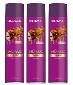 3er Goldwell Sprühgold Classic Haarspray 600 ml von Goldwell