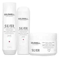 Goldwell Dualsenses Silver Shampoo 250ml Conditioner 200ml Treatment 200ml von Goldwell