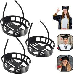 Graduierungskappen-Stirnband Verstellbare Graduierungskappe Remix-Upgrade Graduierungskappen-Befestigungszubehör Geschenke für Klassenkameraden (3Pcs) von Goloxou