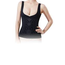 Ion Energy Vest, Unique Fiber Restoration Shaper,Women Bodysuit Tummy Control Corset Shaper. (L, Black) von Goniome