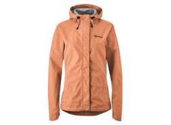 Fahrradjacke GONSO "Sura Light" Gr. 42, orange (pfirsich) Damen Jacken Regenjacke wind- und wasserdicht, Radjacke mit Kapuze von Gonso