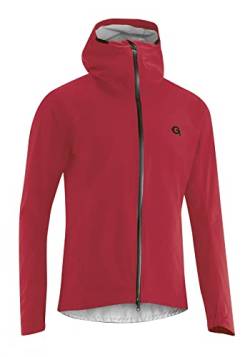 Gonso M Save Plus Rot - Wasserdichte funktionelle Herren Radsport Regenjacke, Größe M - Farbe Chilli Pepper von Gonso