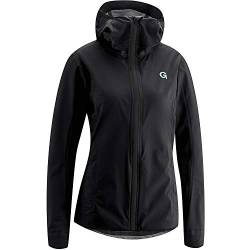 Gonso W Sura Plus Schwarz - Wasserdichte funktionelle Damen Radsport Regenjacke, Größe 42 - Farbe Black von Gonso