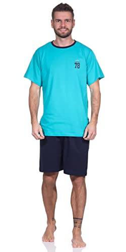 Good Deal Market Herren Shorty Schlafanzug Kurze Hose Deutsche Größe M Nachtwäsche grün Kurzarm kurzer Schlafanzug männer XXL luftiger sommerlicher Pyjama Pyjama 44 46 48 50 52 54 56 von Good Deal Market