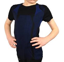 Good Deal Market Skiunterwäsche Kinder Kurzarm Funktionelle Thermowäsche Seamless 2 Hemden Kurzarm blau/schwarz 146-152 von Good Deal Market