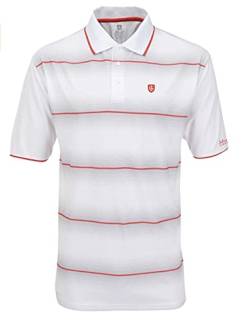 Herren Polo Shirt Marke 1465 White Rippkragen, Gr. 56 Kontrastpaspel an den Arm-Bündchen, Logo auf der Brust extra Dry von Good Deal Market