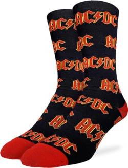 Good Luck Sock AC/DC Band Herren Socken, Erwachsene, AC/DC, Logo, Einheitsgröße von Good Luck Sock