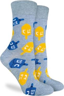 Good Luck Sock Damen Hanukkah Socken Erwachsene, Chanukka – Dreidel, Einheitsgröße von Good Luck Sock