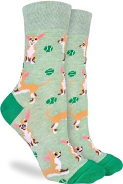 Good Luck Sock Damen Socken mit Tierdruck für Erwachsene, Hunde – Chihuahua, Einheitsgröße von Good Luck Sock