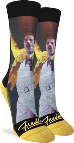 Good Luck Sock Freddie Mercury Socken für Damen, Erwachsene, Freddie Mercury, Wembley, Einheitsgröße von Good Luck Sock