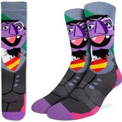 Good Luck Sock Herren Sesamstraße Socken Erwachsene, Sesamstraße Count Von Count, Einheitsgröße von Good Luck Sock