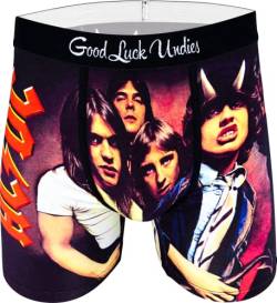 Good Luck Undies AC/DC Boxershorts für Herren, AC/DC, Highway to Hell, Large von Good Luck Sock