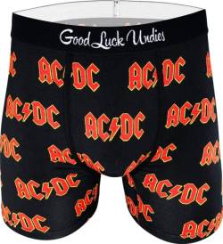Good Luck Undies AC/DC Boxershorts für Herren, AC/DC, Logo, X-Large von Good Luck Sock