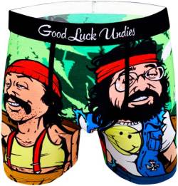 Good Luck Undies Herren Boxershorts Cheech & Chong On Counch - mehrfarbig - Large von Good Luck Sock