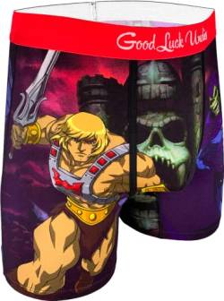 Good Luck Undies Herren Masters of The Universe Boxershorts Unterwäsche, Masters of the Universe, He-man & Skeletor, X-Large von Good Luck Sock