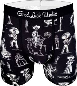 Good Luck Undies Herren Musik Boxershorts Unterwäsche, Mariachi Band and Tancers, Large von Good Luck Sock