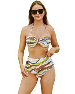 Good Times Bikini Set mit Bügel Push Up Zweiteiliger Badeanzug Bademode Strandkleidung Swimsuit von Good Times
