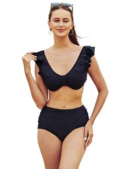 Good Times Bikini Set mit Bügel Push Up Zweiteiliger Bademode Badeanzug Strandkleidung Swimsuit von Good Times