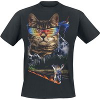 Goodie Two Sleeves T-Shirt - Meow For Freedom - S bis 4XL - für Männer - Größe XL - schwarz von Goodie Two Sleeves