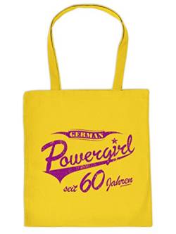 Geschenkidee zum Geburtstag für Powerfrauen German Powergirl seit 60 Jahren Tasche Geschenk zum 60 Geburtstag 60 Jahre von Goodman Design