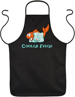 Goodman Design Lustige Angler Fisch Motiv Schürze Kochschürze : Cooler Fisch - Angler Motiv Schürze von Goodman Design