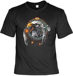 Indianer T-Shirt Dreamcatcher Adler Eagle Wild West T-Shirt Spirit Western American Free Spirit Amerika von Goodman Design