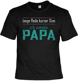 Sprüche Shirt zum Vatertag Papa Geschenk Geburtstag Weihnachten Sprücheshirt - Ich werde Papa von Goodman Design