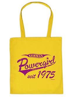 witzige Tasche Einkaufstasche zum 47. Geburtstag German Powergirl seit 1975 Geschenk zum 47 Geburtstag 47 Jahre Geburtstagsgeschenk von Goodman Design