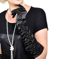 Goods+Gadgets Kostüm Charleston 20er Jahre Handschuhe, Lange Retro Handschuhe von Goods+Gadgets