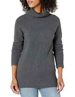 Goodthreads Damen Bouclé-Rollkragenpullover, Dunkelgrau Meliert, XS von Goodthreads