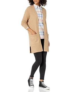 Goodthreads Damen Bouclé-Strickjacke, Kamelbraun Meliert, S von Goodthreads