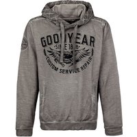 GoodYear - Rockabilly Kapuzenpullover - George - S bis XL - für Männer - Größe M - anthrazit von Goodyear