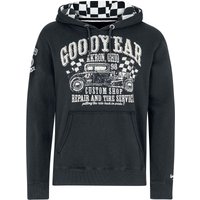 GoodYear - Rockabilly Kapuzenpullover - Pelham - S bis XL - für Männer - Größe M - schwarz von Goodyear