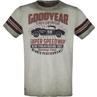 GoodYear - Rockabilly T-Shirt - Men T-Shirt Comfort fit - S bis 3XL - für Männer - Größe 3XL - oliv von Goodyear
