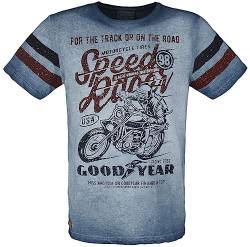 Goodyear Men T-Shirt Comfort fit Männer T-Shirt blau M von Goodyear