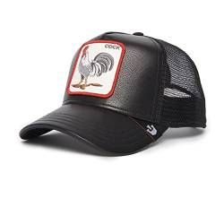 Goorin Bros. Cock Will Prevail Black Leather Adjustable Trucker Cap - One-Size von Goorin Bros.