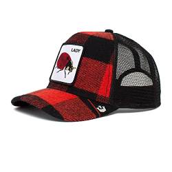 Goorin Bros. The Farm Plaid Collection Unisex verstellbare Trucker-Kappe, Red Plaidy Bug, Einheitsgröße von Goorin Bros.