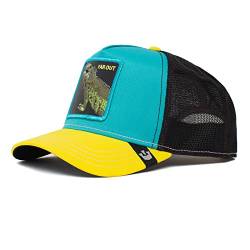 Goorin Bros. The Farm Summer Nights Collection Unisex verstellbare Trucker-Kappe, Teal Iguana Party, Einheitsgröße von Goorin Bros.